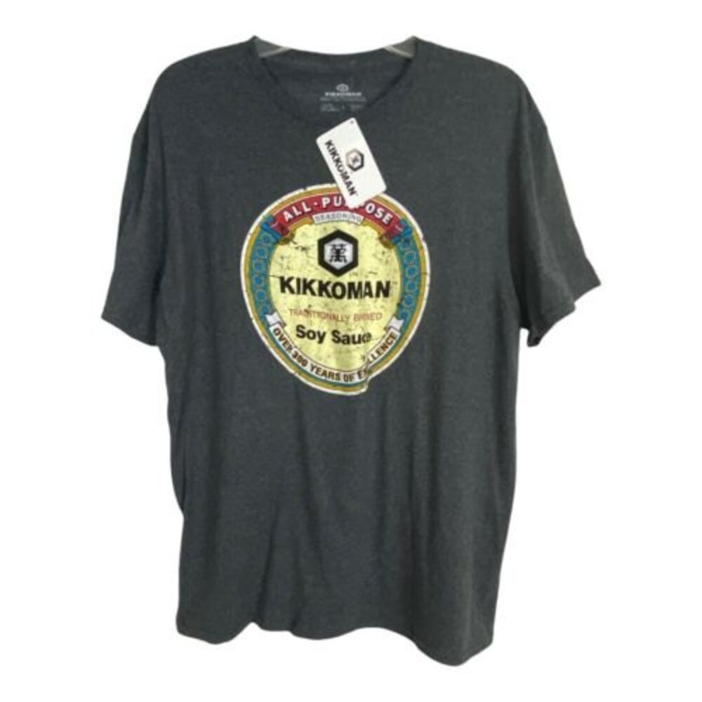 Kikkoman Mens Shirt Size Large Soy Sauce Short Sleeve Tee NEW